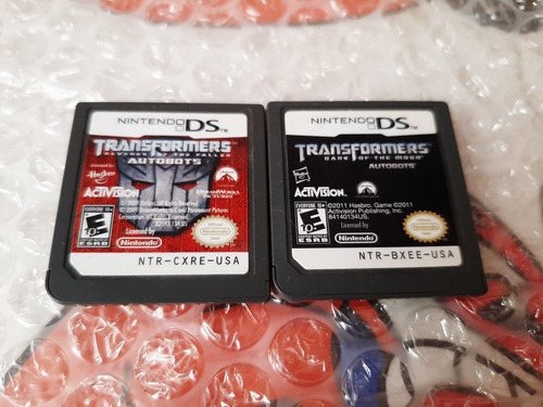 2 Juegos De Transformers Para Su Ds,ds Lite,dsi,2ds,3ds.