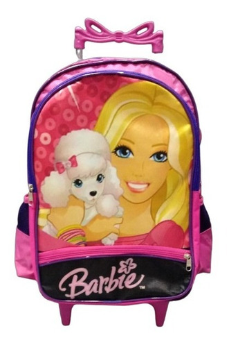 Mochila Infantil Rodinhas Barbie Princesa Pet Bolsa Escolar