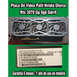 Placa De Video Palit Nvidia Gforce  Rtx 3070 Gp 8gb Gdrr6