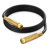 Cable Coaxial Rg6, Blindado Cuadruple, [4 Pies/negro] Cable