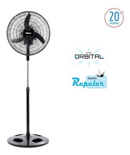 Ventilador Pie Liliana Vprn 20 Pulgadas Orbital Repeler 90w