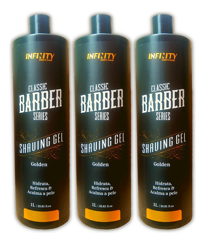 Shaving Gel 1 Kilo Infinity Looks 3 Unidades