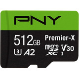 Pny ® Premier Memoria Micro Sdxc 512gb Clase 10 U3 V30 4k