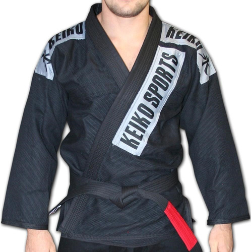 Kimono De Jiu Jitsu Keiko Summer Trançado Preto Azul