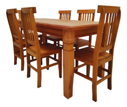 Mesa Jantar 1,80 Com 6 Cadeiras + 3 Banquetas Madeira Maciça