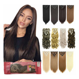 Extensiones De Cabello Sintético Fibra De Bambú Set De 7