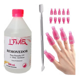 Kit Removedor Esmalte Semipermanente Uv Gel Broches  Lefemme