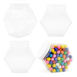 Tarros De Plástico Con Forma Hexagonal Cornucopia (paquete D