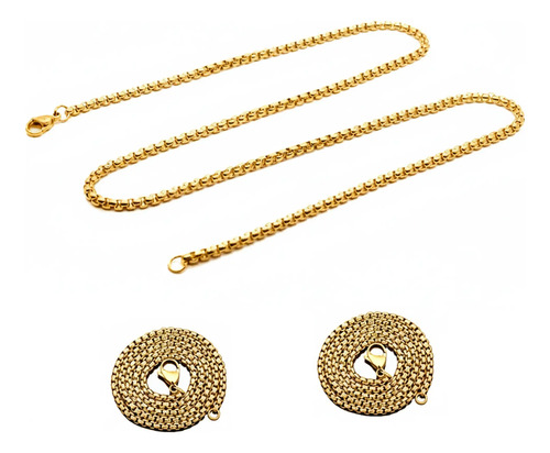 2x Cadenas Acero Inoxidable Bolas Para Placa Militar Lote