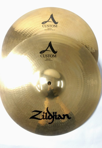 Prato Bateria Zildjian A Custom Series 14 Hihat Mostruário