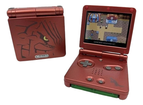 Gba Nintendo Game Boy Advance Sp Edicion Pokemon Groudon +ju