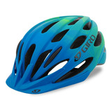 Capacete Ciclismo Giro Raze Viseira Speed Mountain Bike Cor Azul/verde Tamanho 50-57cm