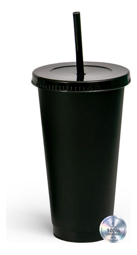 Pack De 70 Vasos Reutilizables Con Popote Bebida Fria 24oz