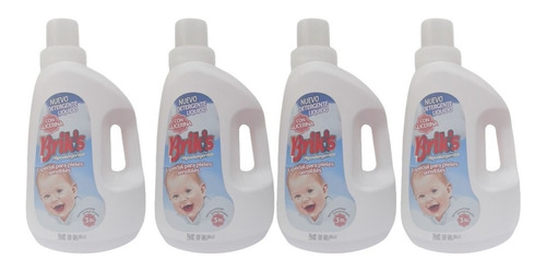 Detergente Briks Hipoalergenico Pack De 4 Unid. 12 Lt.