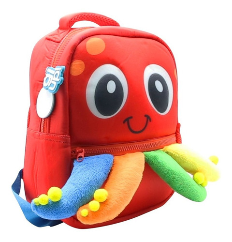 Mochila Espalda Jardin 12 Animalitos Funny Land Color Pulpo