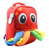 Mochila Espalda Jardin 12 Animalitos Funny Land Color Pulpo