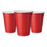 Vaso Desechable 16oz Rojo 100unid (500ml)