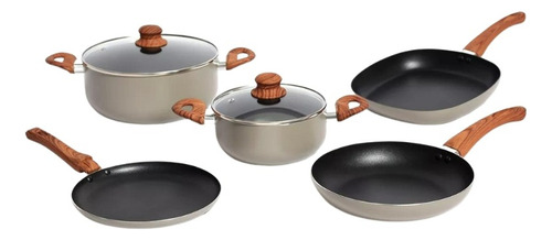 Set Batería Cocina 7 Piezas Antiadherentes Carol