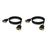 2x Cabo Dvi Para Vga, Ativo Dvi D 24+1 Para Vga Macho Para M