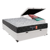 Cama + Box Baú Casal Branca Orthopedic Frete Grátis 138x188