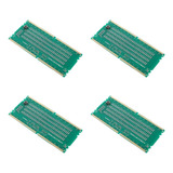 4x Tarjeta De Prueba Ddr4 Ranura De Memoria Ram Hacia Fuera