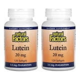  Luteína + Zeaxantina 20mg 240softgel(2uni De 120) Importado