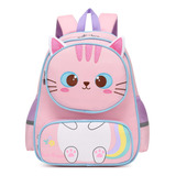 Mochila Infantil Para Niñas, Linda Mochila De Gato De Dibujo