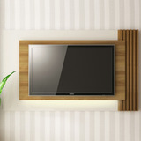 Painel Para Tv Até 65 Polegadas Com Led Natural/off White Cor Bege