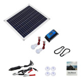 Kit Solar 40w Completo Con Controlador De Carga Y Led