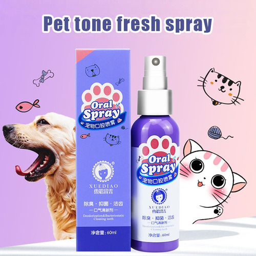 Pet Spray Perro Cuidado Bucal Aliento Limpieza Dientes