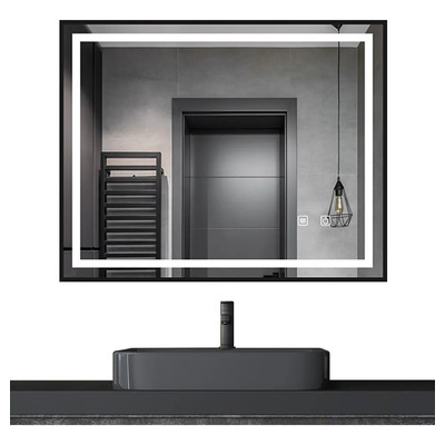 Banna,espejo De Baño Rectangular 70x90 Cm, Con Luz Led, Función Desempañador, Posición Horizontal Y Vertical | Envío gratis