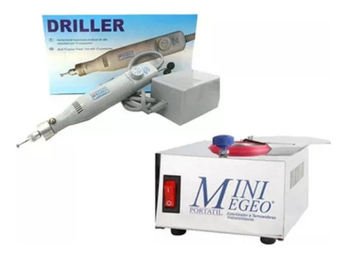 Combo Torno De Mano Marca Egeo Driller + Esterilizador Benz