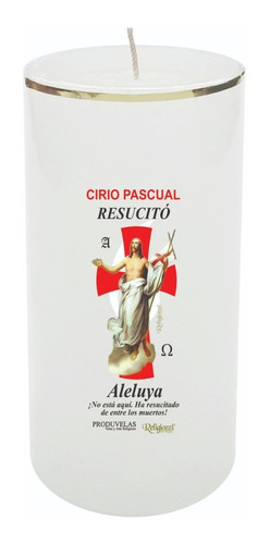 Velon Cirio Pascual #4 X12und 10cm Colores Varios Religiozzi