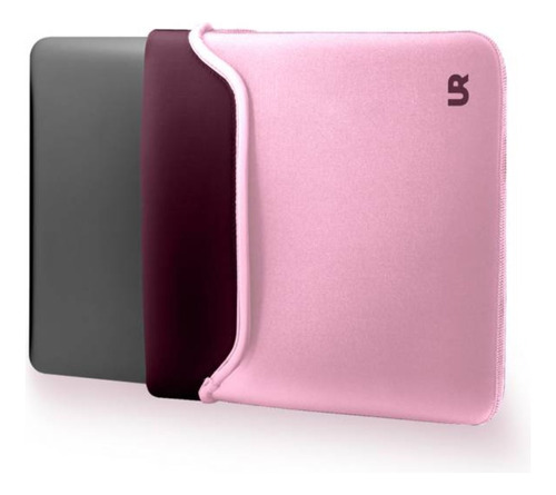 Funda Notebook Urbano Reversible Neopreno Macbook 15  Rosa