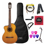 Violão Takamine Canhoto Gc1 Ce Nt Nylon Elétrico + Brinde