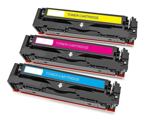 Kit 03 Toner Compativel Cb541a Cb542a Cb543a Cp1215 Cp1525