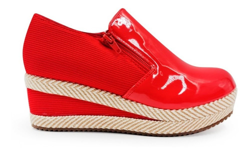 Zapato Panchita Rojo Charol Zarac