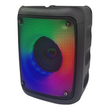 Parlante Portatil Bluetooth 4.2 Aek Rgb 10w Fm Usb Sd 3'' Ax Color Negro