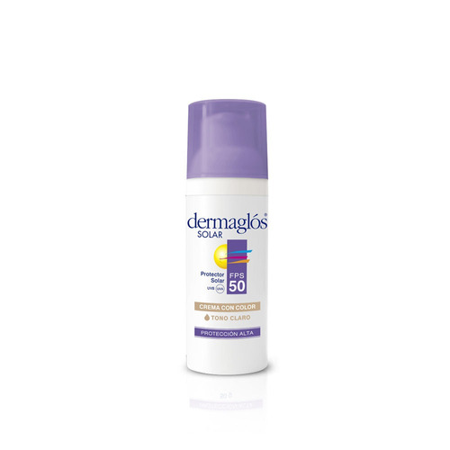 Protector Solar Dermaglós Crema Con Color Facial Fps50 50g