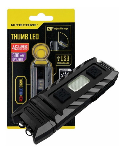 Nitecore Thumb Leo Linterna Dual Uv 500mw - 45lm Recargable 