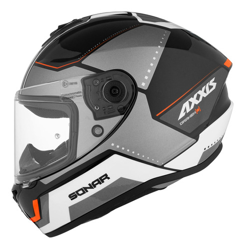 Casco Moto Axxis Draken Sonar B15 Rojo Brillo Integral