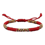 Pulsera Tibetana Hilo Rojo De La Suerte Ajustable Unisex