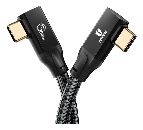 Cable Usb C A Usb C En Angulo Recto De 1.6 Pies, Idsonix ...