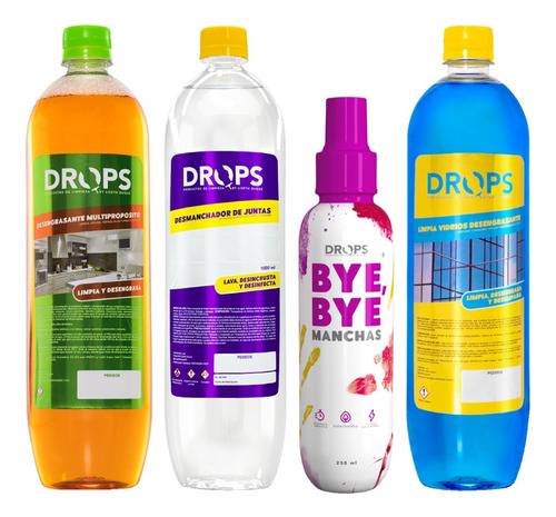 Drops - Super Kit De Limpieza Con 4 Productos