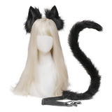 Set De Accesorios Para Cosplay Con Orejas De Gato Y Cola De