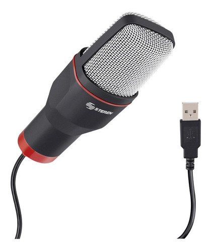 Micrófono Steren Mic-550 Condensador Negro Fk