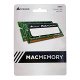 Memoria Ram Apple Sodimm Gamer Color Verde 8gb 2 Corsair Cmsa8gx3m2a1333c9