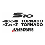 Kit Emblema Adesivo Resinado S10 Tornado 4x4 Kitr29 Fgc