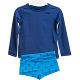 Conjunto Infantil Com Camisa + Sunga Proteção Uv50 Kids Teen