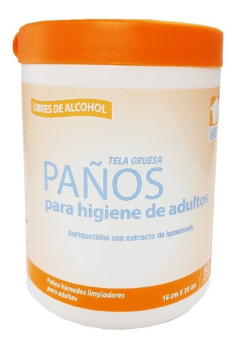 Clean Ideas Paños Húmedos Limpiadores Adultos Bote 80 Piezas